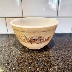 Vintage Pyrex Forest Fancies Small (#401) Mixing Bowl, 5 3/4"W